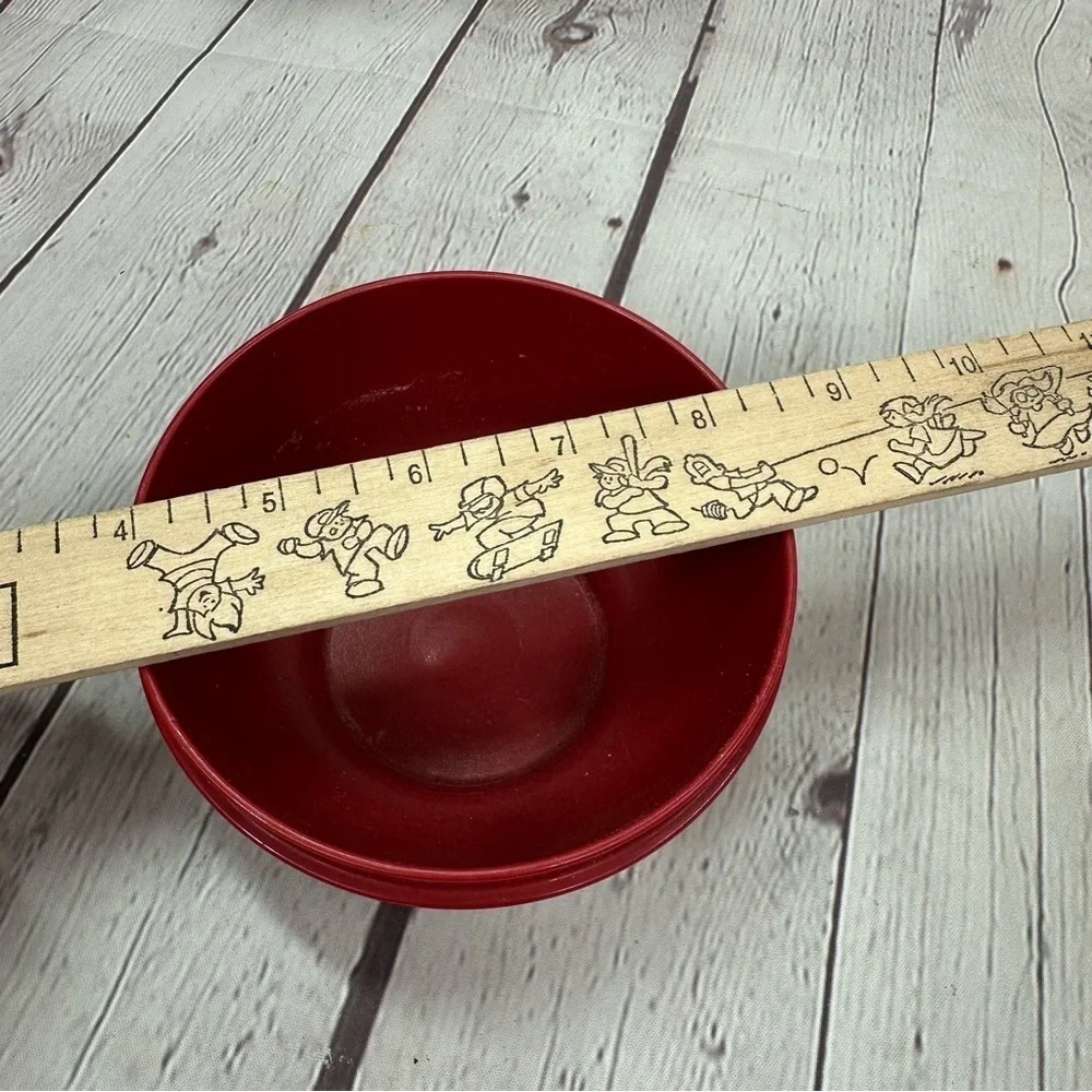 tupperware oriental bowl Red Plastic Bowl Set